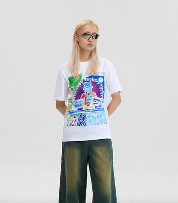 Famers Market Print T-Shirt 果蔬集市窄版T恤 無性別穿搭