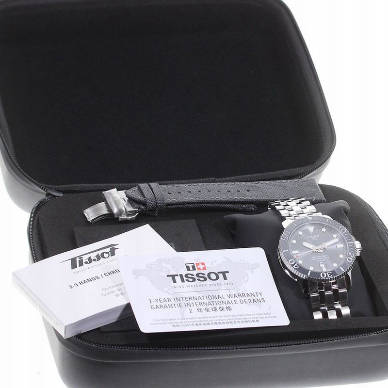 ☆極美品☆内箱・保証書付き【TISSOT】ティソ シースター1000 デイト 