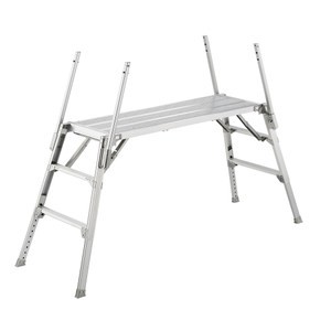 Hasegawa 長谷川工作梯 可調整31CM伸縮/可收摺/超大平台/作業台 DUK-1116