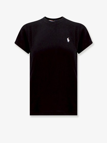 Cotton T-shirt with logo embroidery - POLO RALPH LAUREN - gender_Woman