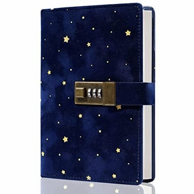星空鍵付き B6 パスワード 日記帳 ベルペット調 システム手帳 ノート 詰め替え可能 おしゃれ 秘密 夢幻 メモ帳 シンプル メモ帳 大人 通販 Lineポイント最大get Lineショッピング