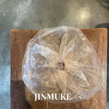 🔥2件9折🍊臺北出貨🍊可開發票JINMUKE韓國進口髮飾頭飾歐根紗超大絹紗氣質春夏新款髮圈腸圈