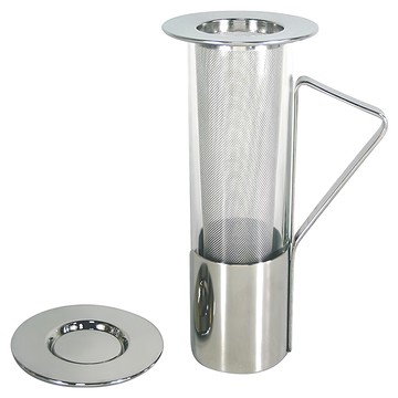 bargogo 花茶杯/泡茶杯  不鏽鋼主體  玻璃杯子  256ml  T-120-QJ  1個