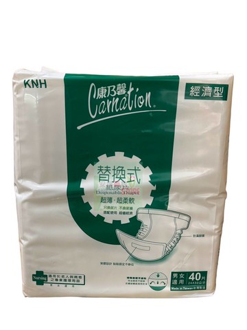 康乃馨 替換式成人紙尿片 40片 男女通用款 6包(箱購)