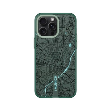 iPhone 15 Pro Max Clear 憂墨綠 - JOCR - Munich (Black Logo)