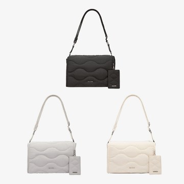 S'AIME 絎縫水洗尼龍掀蓋方包 (附證件夾)