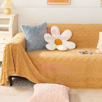 沙發蓋巾 萬能墊防貓抓簡約現代沙發套罩座墊子四季蓋布巾客廳【聚寶屋】