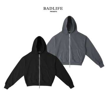BADLIFE DAPPERANDMORE連帽外套 | Form Boxy 寬鬆版型 拉鍊設計 100% 純棉 450G