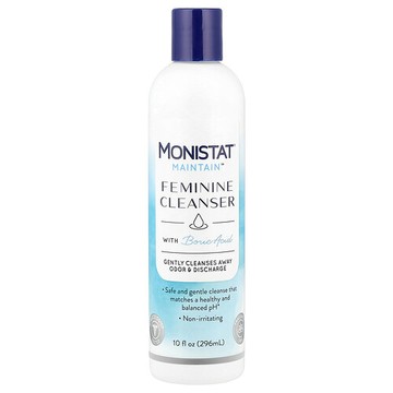 Monistat, Maintain™，硼酸女性清潔液，無香，10 液量盎司（296 毫升）