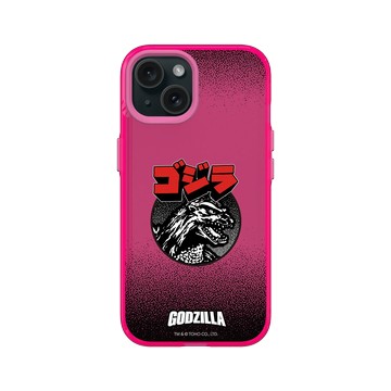 iPhone 15 Clear 粉漾桃 - 哥吉拉 Godzilla - 經典哥吉拉