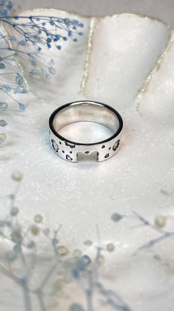 旅行貓咪戒指，可相互疊戴的戒指【春Ver】純銀925、粉紅金