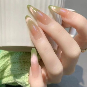 💗台灣出貨💗甜心芭樂波子汽水貓眼漸變美甲2025春夏新款美甲穿戴甲日常學生