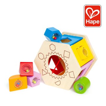 奇哥 德國Hape 六角分類積木盒