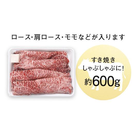 ふるさと納税 高知県 高知市 すき焼き・しゃぶしゃぶ用スライス肉 約600ｇ