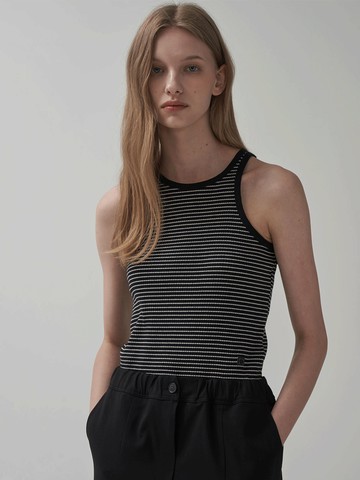 Stripe Sleeveless_Black