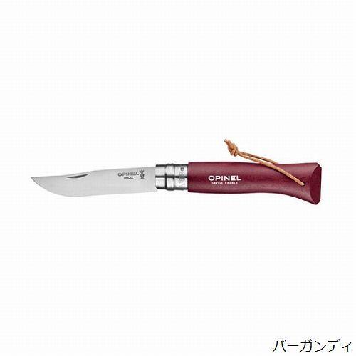 オピネル OPINEL ステンレススチール 革紐付 #8 Colorama ナイフ 小型ナイフ 折り畳みナイフ