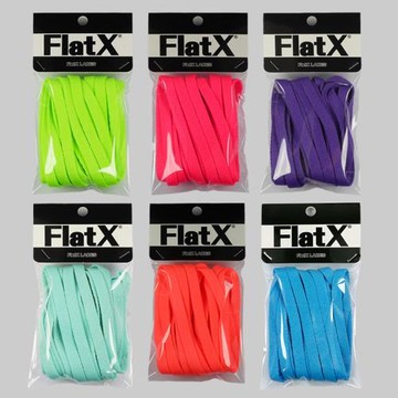 FlatX原裝AJ5撕撕樂新鮮王子8mm扁鞋帶正品綠粉紅藍白灰紫郭艾倫