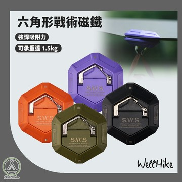 [桃園/新北店面24H出貨]WELLHIKE 六角形戰術磁鐵 磁鐵 強力磁鐵