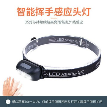 輕便感應頭燈led夜釣魚燈強光可充電超亮頭戴式長續航釣魚燈防水