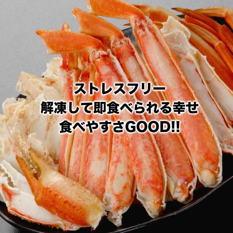 お一人様2コまで カット済み ズワイガニ ボイル 800g前後 特大棒肉入 ハーフカット　ビードロカット ポーション ずわいがに カニ鍋 かに蟹パーティ