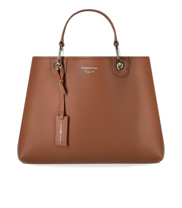 Emporio Armani Myea Tobacco Shopping Bag