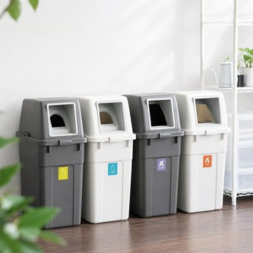 RISU W&W系列 大開口/瓶罐分類垃圾桶 70L