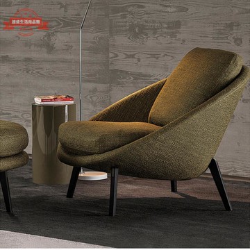 設計師單人椅意式輕奢酒店客房沙發椅懶人休閑椅客廳設計師老虎椅