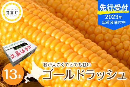 北海道十勝芽室町　とかち晴れ　十勝めむろスイートコーン 13本入り　me010-005-24c