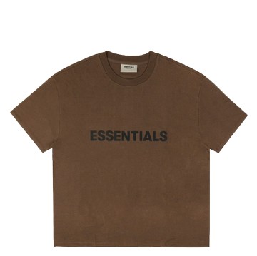 ESSENTIALS SSENSE BOXY TEE APPLIQUE LOGO RAIN DRUM