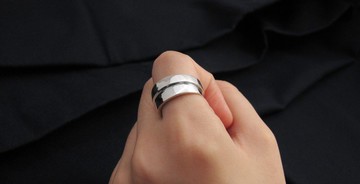 手工造型戒 T-Ring 925純銀戒指 男生戒指