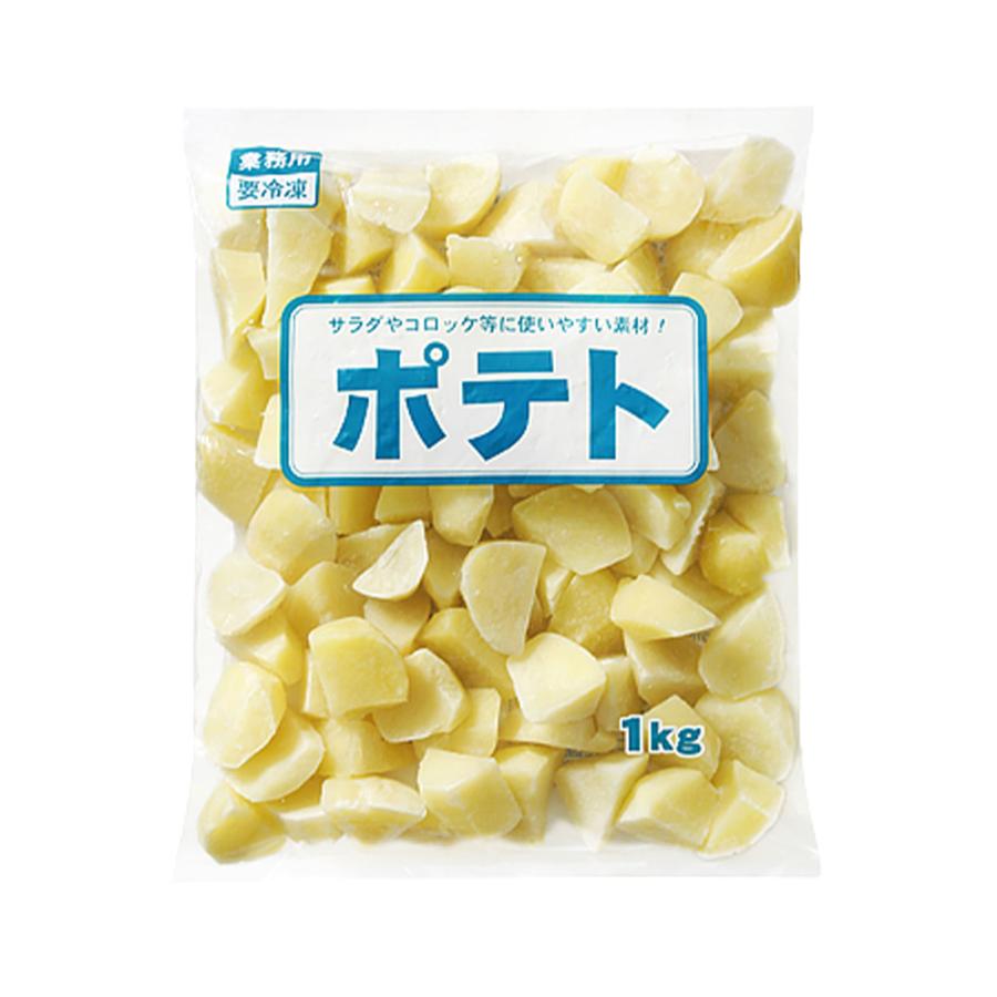 業務スーパー 冷凍 ポテト 1kg×1袋  業スー 冷凍ポテト ジャガイモ じゃがいも いも 乱切り カット野菜 冷凍カット野菜 皮むき不要