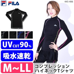 Fila フィラ ランニングウェア コンプレッション トップス レディース 長袖 ラッシュガード 黒 紺 M L Ll ゆうパケット送料無料 通販 Lineポイント最大1 0 Get Lineショッピング