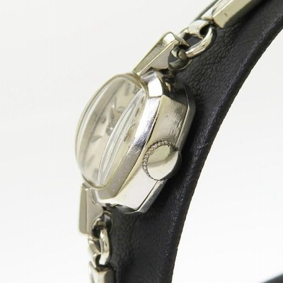 507 OMEGA 手巻き 時計 新品ベルト レディース スクエア シルバー OMEGA - 507 OMEGA 手巻き 時計 新品ベルト レディース スクエア