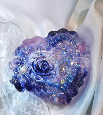 璃透蔚海系列-璃珠悠韻 手工滴膠流沙吊飾