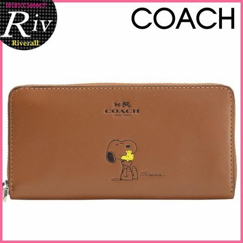 全品5 還元 コーチ 財布 長財布 ラウンドファスナー スヌーピー Snoopy Peanuts 新作 F Coach 通販 Lineポイント最大0 5 Get Lineショッピング