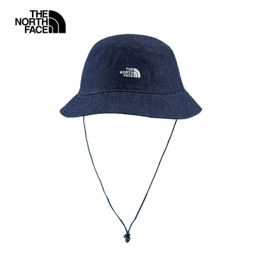 The North Face北面男女款藍色可調節可拆卸帽帶漁夫帽｜8CGJAL7