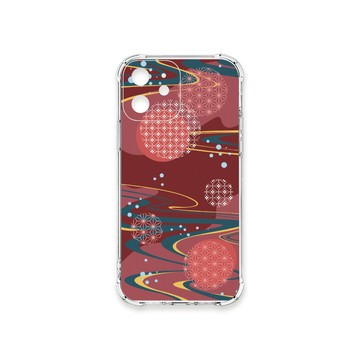 iPhone 12 殼 TRON IPhone 12 日系和風圓點星河系列 四角防摔殼 手機殼