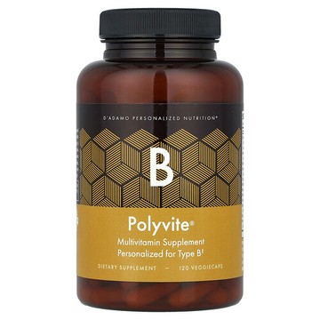 D'adamo, Polyvite® B，多維生素補劑，120 粒素食膠囊