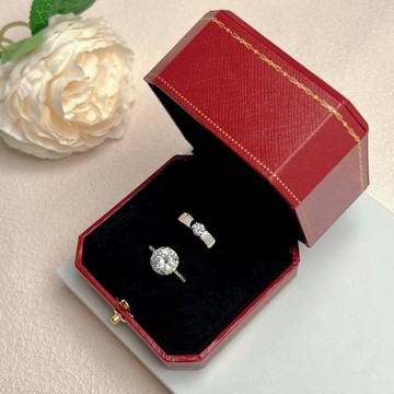 仿真婚戒結婚對戒情侶假鉆戒一對鉆石求婚婚禮交換儀式用活口戒指