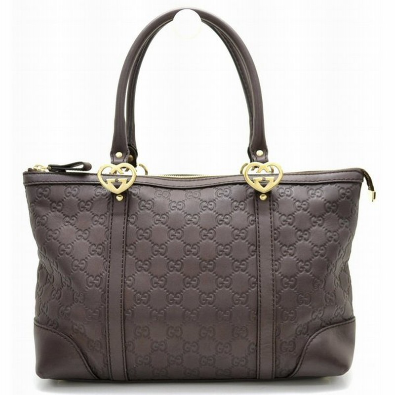 バッグ Gucci グッチ グッチシマ Lovely ラブリー トートバッグ ハンドバッグ ハートモチーフ 茶 ブラウン 5981 K 通販 Lineポイント最大0 5 Get Lineショッピング