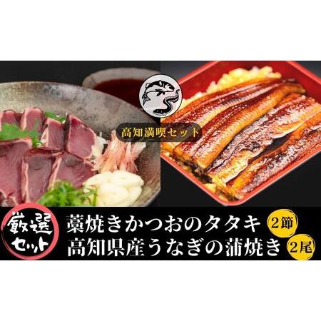 ふるさと納税 厳選!!藁焼きかつおのタタキ2節と高知県産うなぎの蒲焼き2尾セット×3回定期便 高知県安芸市