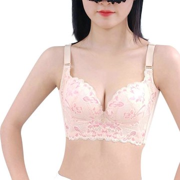 四分之三杯聚攏上薄下厚文胸調整型五扣側收小胸顯大精油水袋內衣