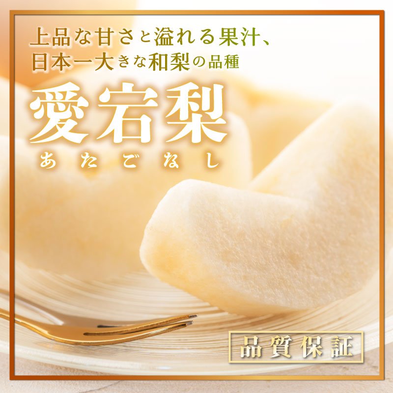 [予約 2023年 12月1日-12月31日の納品] あたご梨 約1.2kg 約600g×2玉 鳥取 福島産他 ありの実箱