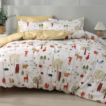 雙人兩用被套/美國棉授權品牌 / 呼嚕森林 [鴻宇] 台灣製 - 2366米