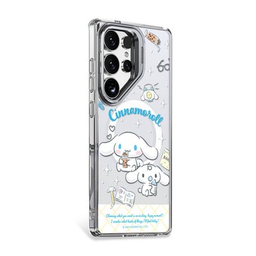 三麗鷗 Samsung S25/S24 防震雙料隱形立架磁吸手機殼-悠閒大耳狗