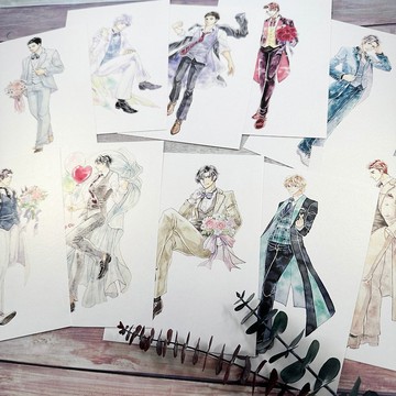 致最閃耀的你-新郎明信片組(10款一套可自選)