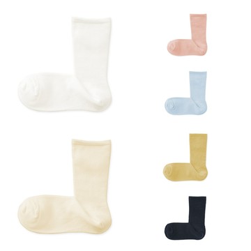 MUJI 女足口柔軟錐形直角襪【共6色】