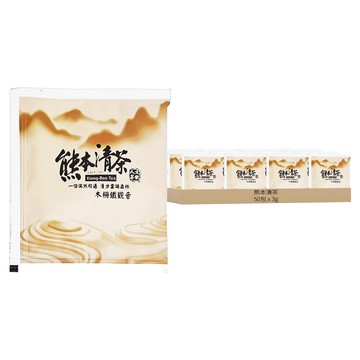熊本清茶 木柵鐵觀音立體茶包 Set 3g  50包  1盒