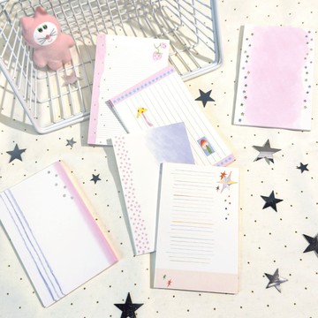 ❤NANI❤✨24H台灣🇹🇼出貨✨【分裝】許願星系列 M5 A6p便簽 鹽系便簽本 內頁替芯便簽紙-AGUGU