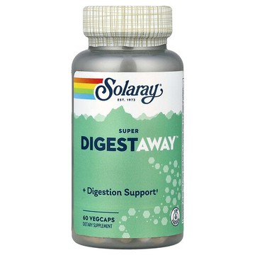 Solaray, Super DigestAway™，60 粒素食膠囊